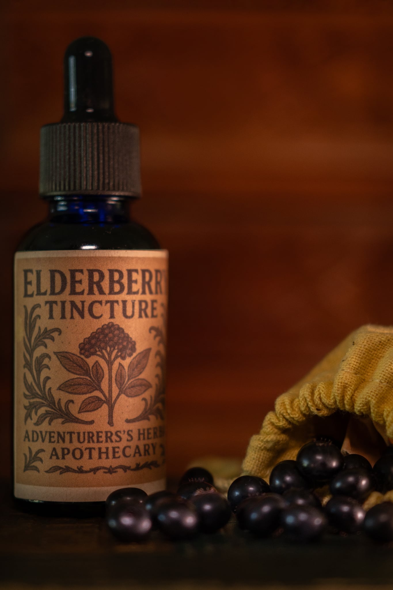Elderberry Tincture 1oz Bottle